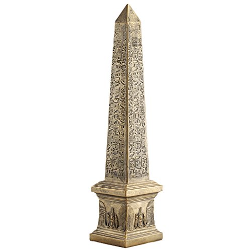 Design Toscano Goldener Obelisk des alten Ägyptens, Statue von Design Toscano
