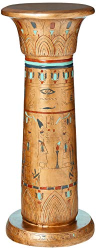 Design Toscano Goldener Sockel der ägyptischen Könige, Skulpturale Säule von Design Toscano