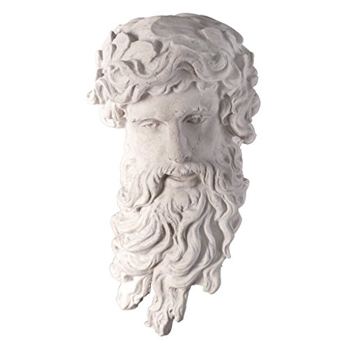 Design Toscano Griechischer Gott des Meeres: Poseidon, Wandskulptur von Design Toscano