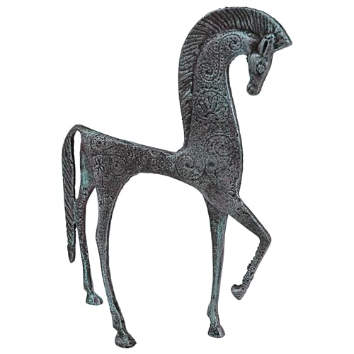 Design Toscano Griechisches Spartaner-Pferd aus Schmiedeeisen, 2,5 x 7,5 x 26,5 cm Design Toscano Griechisches Spartaner-Pferd aus Schmiedeeisen, 2,5 x 7,5 x 26,5 cm von Design Toscano