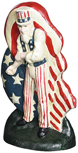 Design Toscano Kämpfender Uncle Sam, Buchstützen- und Türstopper-Skulptur aus Eisenguss Design Toscano Kämpfender Uncle Sam, Buchstützen- und Türstopper-Skulptur aus Eisenguss von Design Toscano