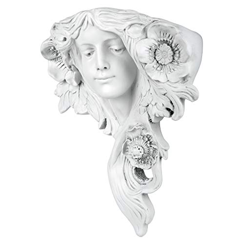 Design Toscano Le Printemps Französische Blattmasken Wandskulptur, 14 x 13 x 38 cm Design Toscano Le Printemps Französische Blattmasken Wandskulptur, 14 x 13 x 38 cm von Design Toscano