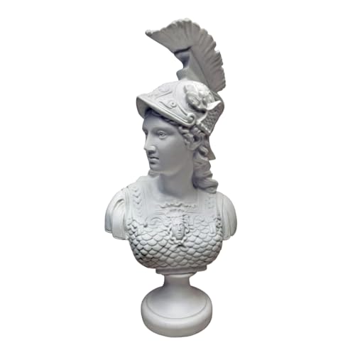 Design Toscano Minerva, Römische Göttin der Weisheit: Skulpturale Büste aus Marmor-Kunstharz von Design Toscano