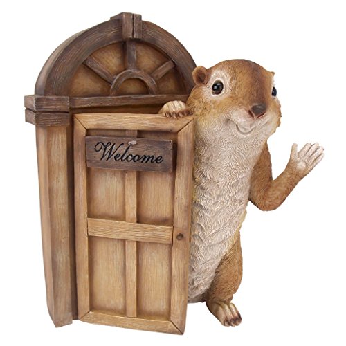 Design Toscano QM2673800 Haustürwillkommensfigur Grüßendes Eichhörnchen, Resin, Mehrfarbig, 11.5 x 19 x 28 cm Design Toscano QM2673800 Haustürwillkommensfigur Grüßendes Eichhörnchen, Resin, Mehrfarbig, 11.5 x 19 x 28 cm von Design Toscano