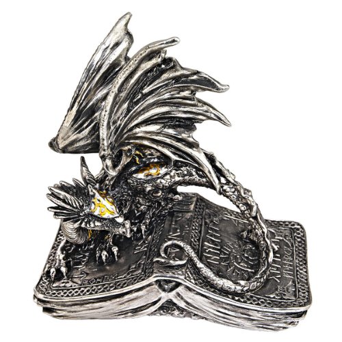 Design Toscano Pendragon bewacht den Kodex, Figur, 7,6 x 15,2 x 15,2 cm von Design Toscano
