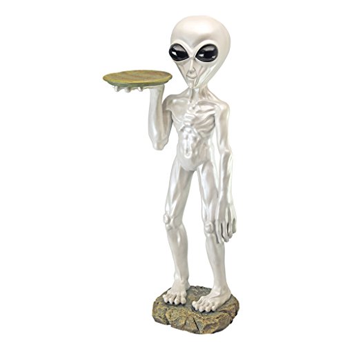 Design Toscano Roswell, der Alien, Butler-Figur von Design Toscano