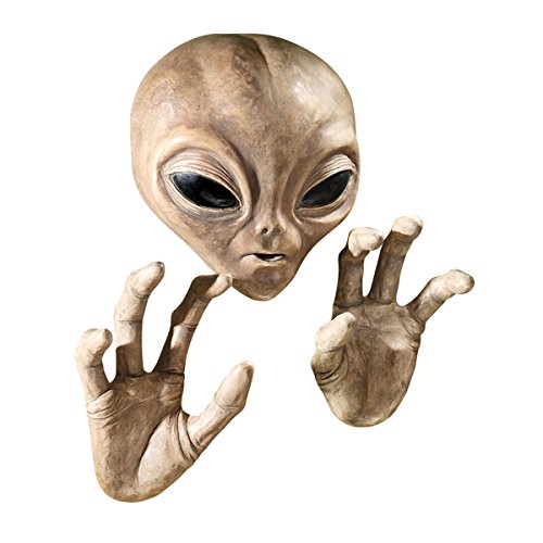 Design Toscano Roswell, der Alien, Schild, braun von Design Toscano