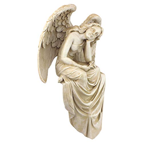 Design Toscano Ruhende Anmut Statue, eines sitzenden Engels, 15 x 21,5 x 38 cm von Design Toscano