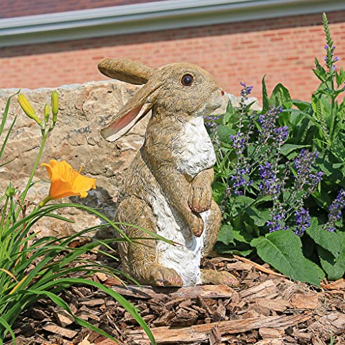 Design Toscano Stehende Gartenfigur „Hopper, der Hase“ von Design Toscano