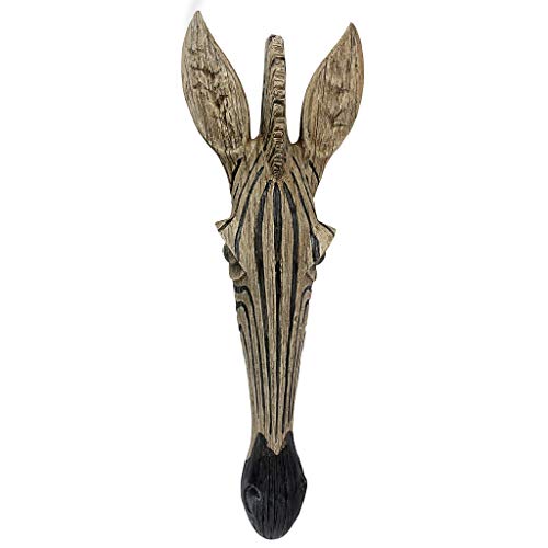 Design Toscano Tiermaske der Savanne, Wandskulptur: Zebra von Design Toscano