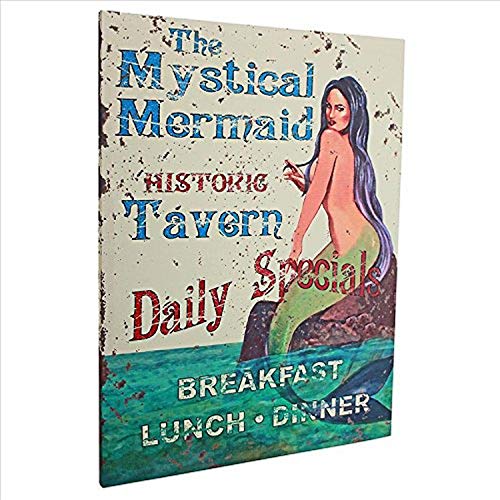 Design Toscano Wandbehang „The Mystical Mermaid Tavern“ Wandteppiche, Textil, Mehrfarbig, 2.5 x 45.5 x 61 cm von Design Toscano