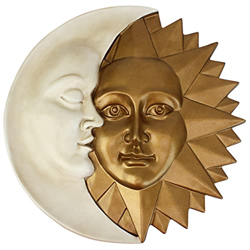 Design Toscano Wandskulptur, Himmlische Harmonie - Blattmaske, Maße: 5 x 39,5 x 39,5 cm von Design Toscano