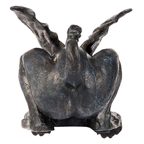 Design Toscano Whittingford, der traurige sitzende Drache, Figur von Design Toscano