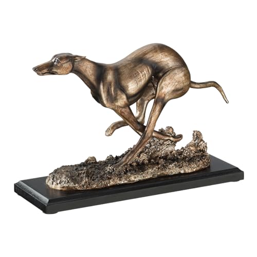 Design Toscano Windhund-Whippet, Art Deco Hundestatue von Design Toscano