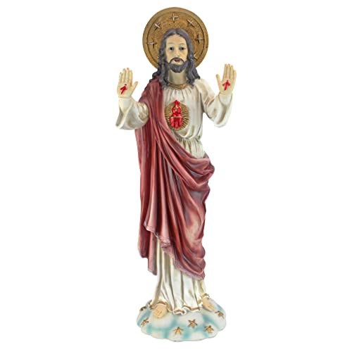 Design Toscano as Heilige Herz Jesu Gartenfigur, italienischen Stil, 18 x 20,5 x 59,5 cm von Design Toscano