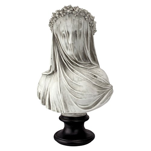 Design Toscano die verschleierte Jungfrau Büstenstatue, Maße: 22,8 cm x15,2 cm x35,5 cm von Design Toscano