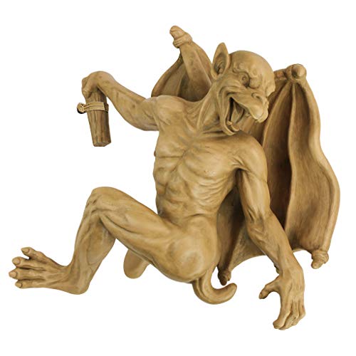 Design Toscano Gaston der gotische Gargoyle Computer-Kletterer, Mittel, 25 x 26 x 32 cm von Design Toscano