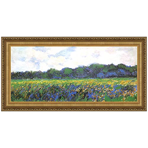 'Interpret Design Toscano 19,5 x 13 Iris Field at Giverny 1887 NR von Design Toscano