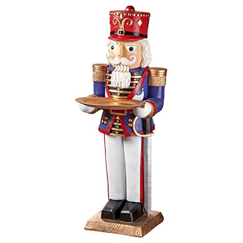 Weihnachtsdeko - Nussknacker Toy Soldier Butler Feriensäulentisch von Design Toscano