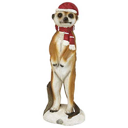 Weihnachtsschmuck - Frohe Meerkat Ferien Porch Greeter Meerkat Statue von Design Toscano