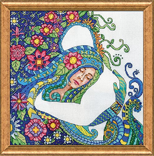 Design Works Crafts 2934 Die Umarmung The Embrace, Baumwolle, Multifarbig, 30x30cm von Designworks Ink
