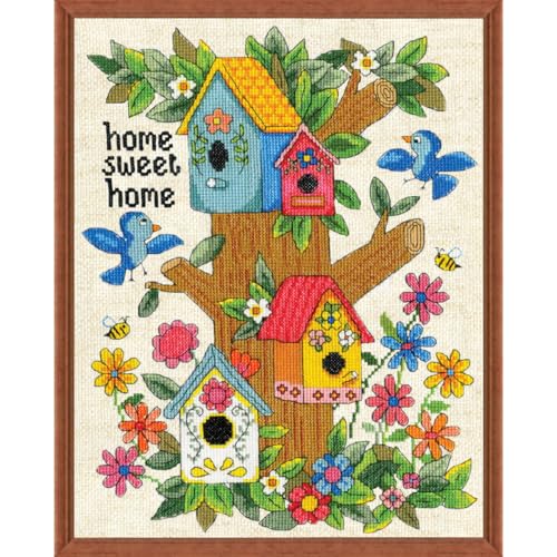 Design Works Crafts Kreuzstich Stickpackung Home Sweet Home, Vogelhäuschen, Zählmuster Design Works Crafts Kreuzstich Stickpackung Home Sweet Home, Vogelhäuschen, Zählmuster von Design Works Crafts