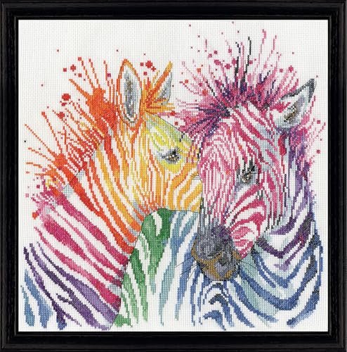 Design Works Crafts Kreuzstich Stickpackung Zebras, Zählmuster von Designworks Ink