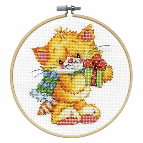Design Works Crafts Kreuzstich Stickpackung mit Stickrahmen Katze, Zählmuster Design Works Crafts Kreuzstich Stickpackung mit Stickrahmen Katze, Zählmuster von Design Works Crafts