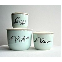 Pantry Labels Benutzerdefinierte Vinyl Kitchen Canister Decals von Design4lifeStore