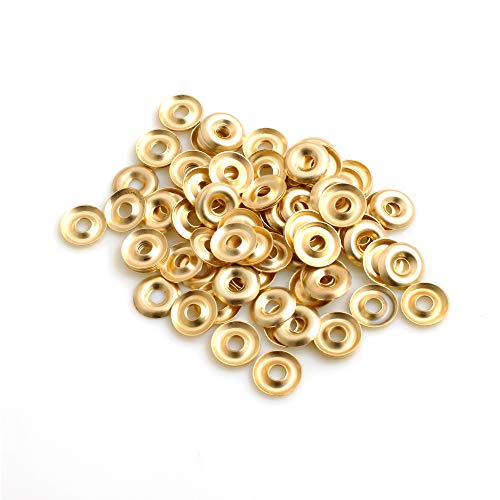 100x Rosetten Ø 13 x H 1,8 mm vermessingt von Design61