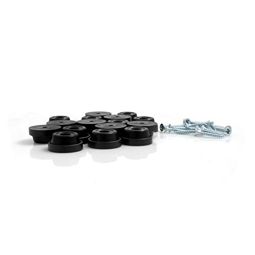 16x Stopper für Stühle und Möbel Ø 24mm Bodenschutz Anti-Rutsch in Schwarz von Design61 von Design61