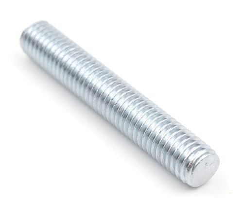 Design61 10er Gewindestange DIN 976-A Vollgewinde Gewindestift Gewindestab Metrisches Gewinde Verzinkt Gewindebolzen für Möbelbau Bauarbeiten Handwerk Metall Holz (M8 x 50 mm, 10, Stück) von Design61