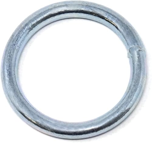 Design61 10er Set Stahlring O-Ring Rundringe 5 mm x 40 mm Metallring Runde Ringe Stahl-Rundringe Verzinkt Robust Korrosionsgeschützt von Design61
