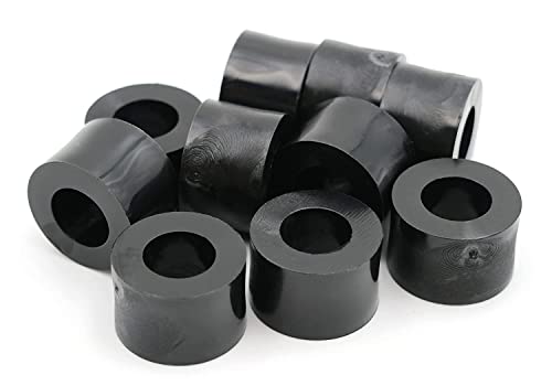 Design61 10x Distanzstücke Distanzhülsen Unterlegscheiben L 15 mm x Ø 15/8,2 mm M8 Rund HD-Polyethylen von Design61