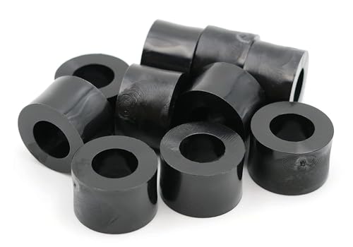 Design61 10x Distanzstücke Distanzhülsen Unterlegscheiben L 19 mm x Ø 15/8,2 mm M8 Rund HD-Polyethylen von Design61