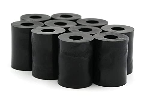 Design61 10x Distanzstücke Distanzhülsen Unterlegscheiben L 22 mm x Ø 15/6 mm M6 Rund HD-Polyethylen von Design61