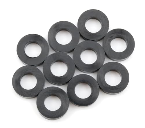 Design61 10x Distanzstücke Distanzhülsen Unterlegscheiben L 5mm x Ø 25/13 mm M12 Rund Polyamid (PA) von Design61