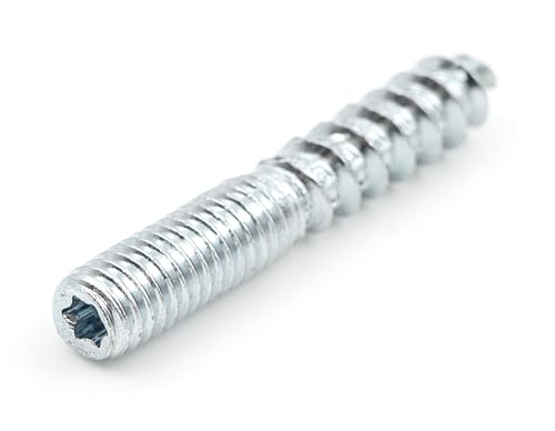 Design61 10x Stockschraube M6 x 40 mm Doppelgewindeschraube Schraubstifte mit Holzgewinde & Metrischem Gewinde TX15 Stahl Verzinkt Verbindungsschraube für Holz Metall Dübelmontage Design61 10x Stockschraube M6 x 40 mm Doppelgewindeschraube Schraubstifte mit Holzgewinde & Metrischem Gewinde TX15 Stahl Verzinkt Verbindungsschraube für Holz Metall Dübelmontage von Design61