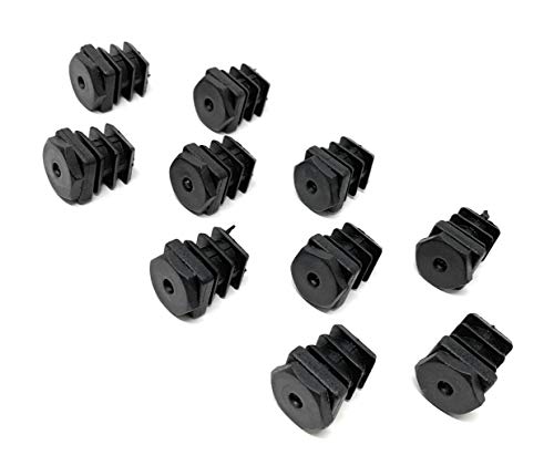Design61 10x Vierkant Rohrstopfen Justierstopfen 20 x 20 mm mit Lamellen Design61 10x Vierkant Rohrstopfen Justierstopfen 20 x 20 mm mit Lamellen von Design61