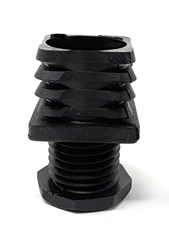 Design61 10x Vierkant Rohrstopfen Justierstopfen 30 x 30 mm mit Lamellen von Design61