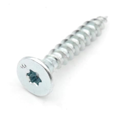 Design61 200x Holzschrauben Spanplattenschrauben Senkkopf 5 x 20mm TX-Antrieb Vollgewinde für Innen & Außen geeignet für Holz Spanplatte MDF Hartholz Schrauben für Dübel Stein Beton Design61 200x Holzschrauben Spanplattenschrauben Senkkopf 5 x 20mm TX-Antrieb Vollgewinde für Innen & Außen geeignet für Holz Spanplatte MDF Hartholz Schrauben für Dübel Stein Beton von Design61