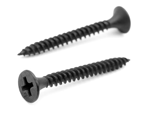 Design61 200x Schnellbauschrauben 3,5 x 35 mm Rigipsschrauben Feingewinde Trompetenkopf PH-2 Kreuzschlitz Gehärteter Stahl Phosphatiert Schwarz Gipskartonschraube Gipsplattenschrauben Design61 200x Schnellbauschrauben 3,5 x 35 mm Rigipsschrauben Feingewinde Trompetenkopf PH-2 Kreuzschlitz Gehärteter Stahl Phosphatiert Schwarz Gipskartonschraube Gipsplattenschrauben von Design61