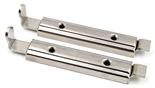 Design61 2er Set Schrankriegel Möbelriegel mit Schiebeverschluss Schrank Riegel für Haustier-Tore Badezimmer Möbel 7cm von Design61