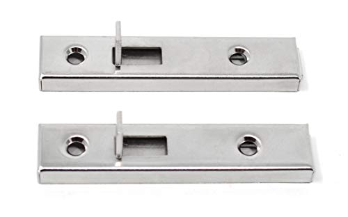 Design61 2X Schrankriegel Möbelriegel mit Schiebeverschluss für Badezimmer Möbel Haustiertore 7cm von Design61