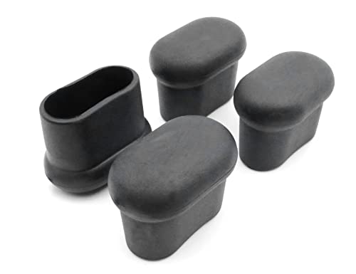 Design61 4X Abdeckkappen 40x20 mm für Flachovalrohre Verstärkte Kappe aus Weich-PVC Design61 4X Abdeckkappen 40x20 mm für Flachovalrohre Verstärkte Kappe aus Weich-PVC von Design61