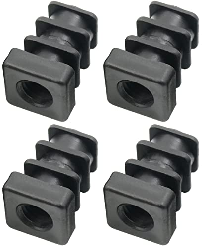 Design61 4X Gewindestopfen Justierstopfen für Quadratrohre mit gespritztem Kunststoffgewinde 15x15 mm 1-1,5 mm mit M8 Innengewinde Design61 4X Gewindestopfen Justierstopfen für Quadratrohre mit gespritztem Kunststoffgewinde 15x15 mm 1-1,5 mm mit M8 Innengewinde von Design61