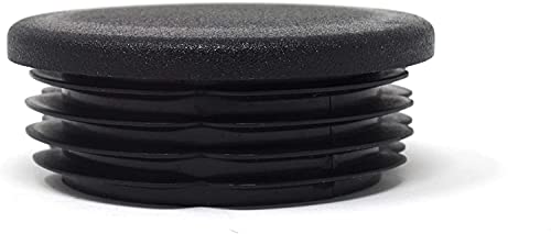 Design61 4X Lamellenstopfen für Rundrohre Ø 57-59 mm in Schwarz von Design61