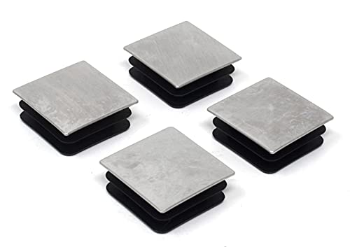 Design61 4X Sichtstopfen Lamellenstopfen 30x30 mm Metallabdeckung für Quadratrohre für Innenmaß 26-27 mm Design61 4X Sichtstopfen Lamellenstopfen 30x30 mm Metallabdeckung für Quadratrohre für Innenmaß 26-27 mm von Design61