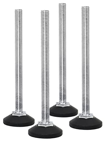 Design61 4X Verstellschraube Justierschraube Ø 38 mm mit verzinkter Stellschraube M10 x 120 mm Design61 4X Verstellschraube Justierschraube Ø 38 mm mit verzinkter Stellschraube M10 x 120 mm von Design61