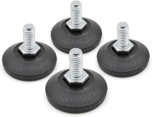 Design61 4X Verstellschraube Justierschraube Ø 38 mm mit verzinkter Stellschraube M10 x 20 mm von Design61